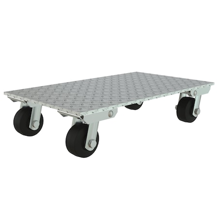 Vestil Aluminum Plate Dolly With Steel Wheels, PK2 PDA-1627-R-S